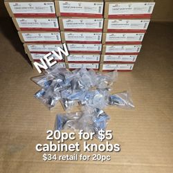 New Boxes Of Cabinet Knobs $17.69 Retail Each Box 
