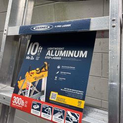 Light weight 10ft aluminum step ladder