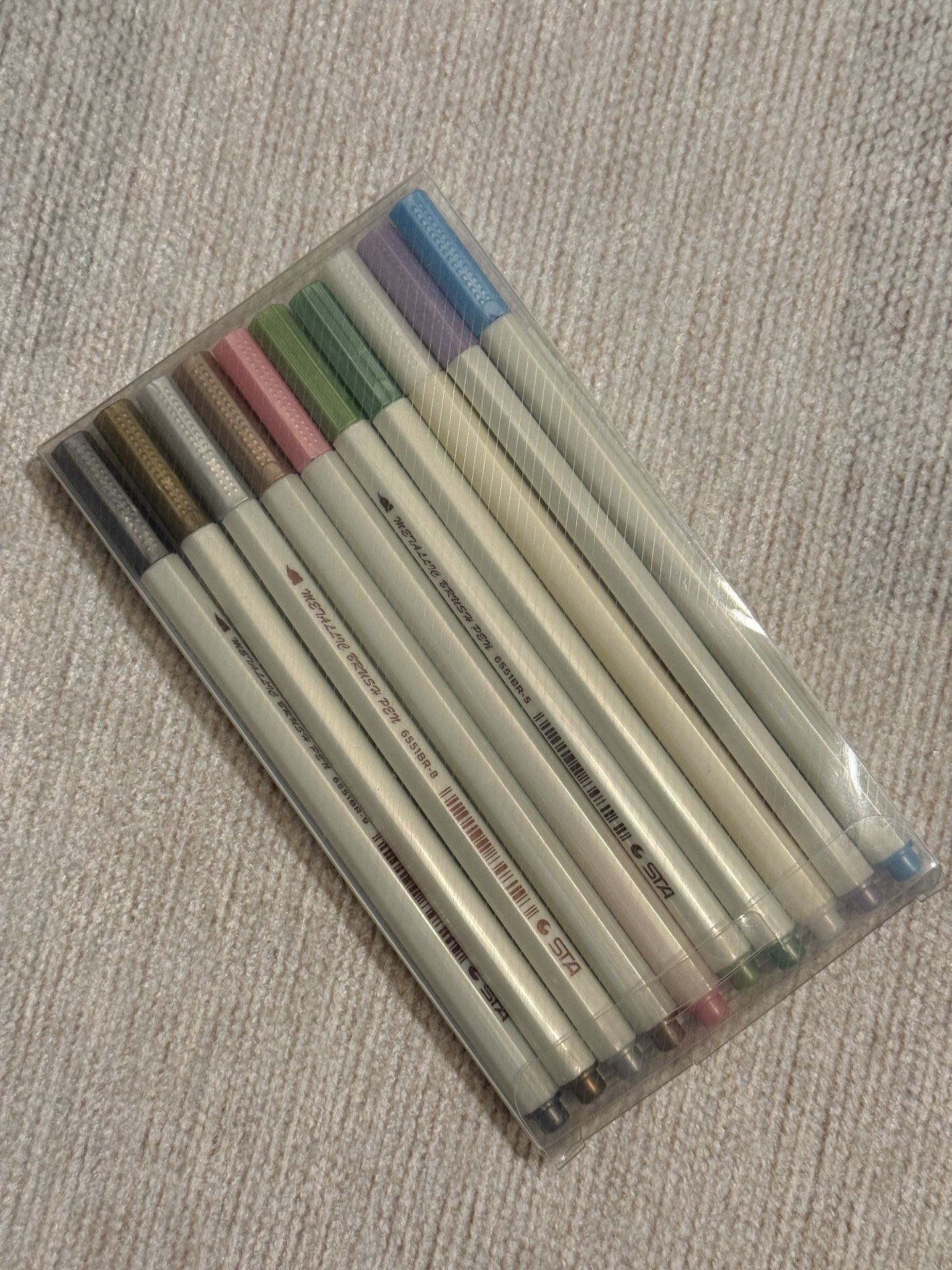 NEW 10 Colors Metallic Marker Pen Paint Pen Glitter