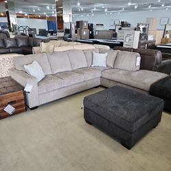 $49 DOWN 2pc Sectional with Chaise BRAND NEW 