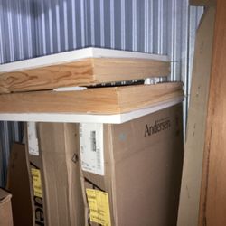 Andersen casement 1L 1Stat 1R Canvas Color Outside clear Pine Interior 24”x54” Buy All Three Makes A Triple Buy Two Make A Twin $175each Or $350or $