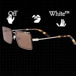 OFF-WHITE Full Lense Sunglasses TAMPA with Logo Detail