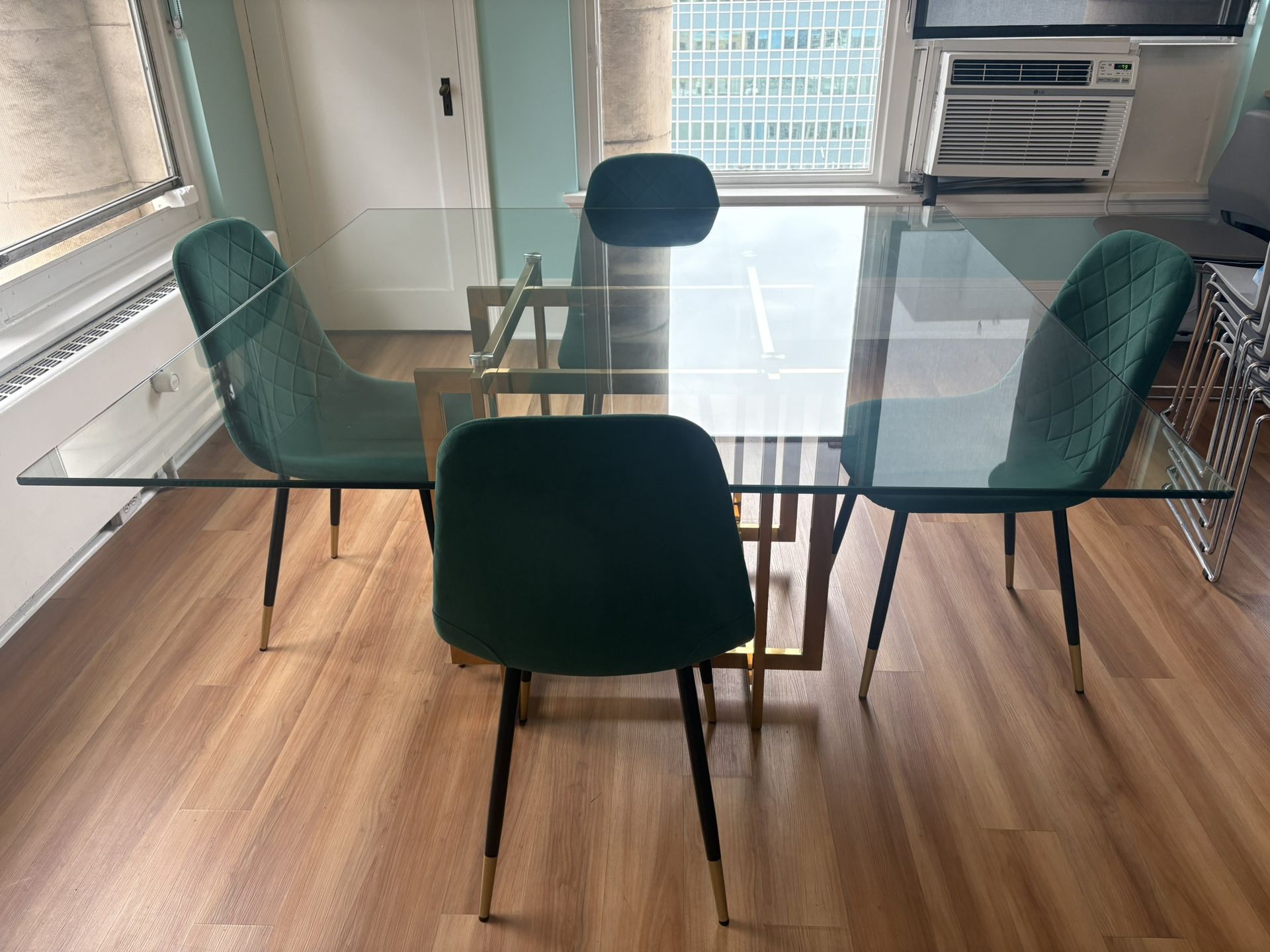 Glass Dining Table With Chairs