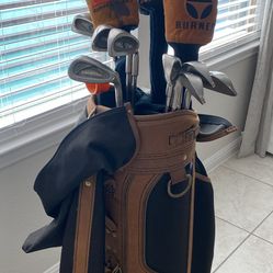 Vintage Golf Club Set1990s With Vintage Burton Bag