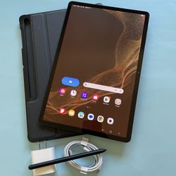 Samsung Galaxy Tab S8 Plus + (12.4” AMOLED Screen / 2022) 128gb with Pen & Accessories 