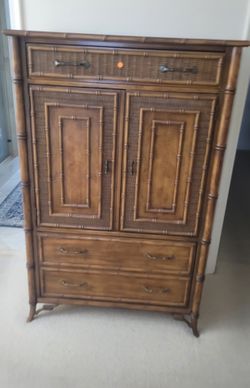 Stanley Faux Bamboo Chest Of Drawers