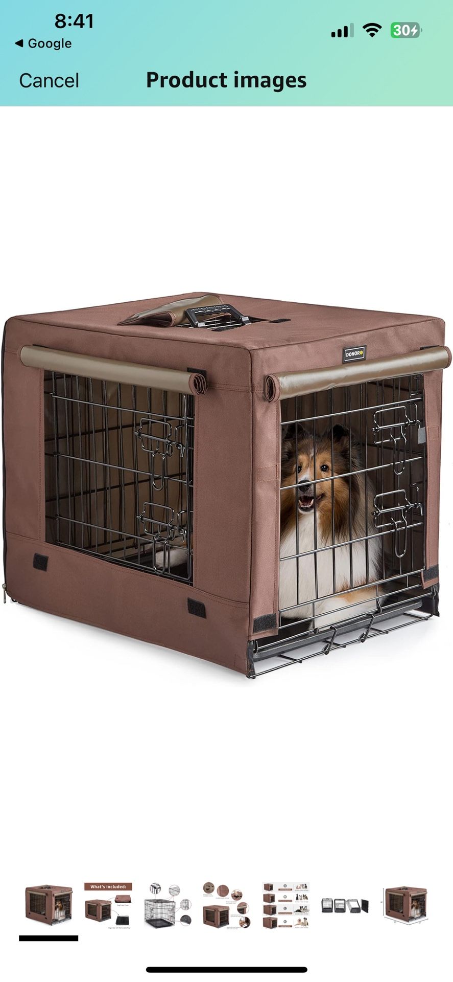 DONORO Dog Crate