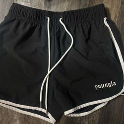 Young LA Drawstring Small Unisex Shorts New 