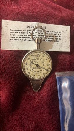 Fullerton map measuring instrument