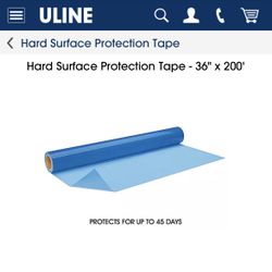 ULine Hard Surface Protection Tape - 36" x 200'