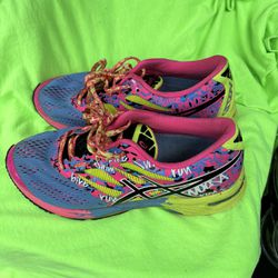 Asics Womens Gel Noosa Tri 10 T580N Multicolor Running Shoes Sneakers Size 7 1/2