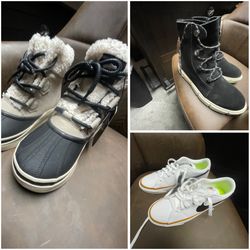 Women’s sorel Boots And Women’s Nike . ALL Size 8