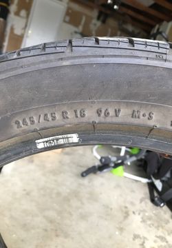 Pro contact tire off a maxima