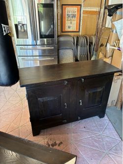 Sold wood cabinet