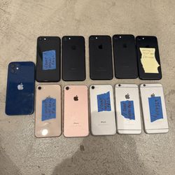 IPHONES FOR SALE 6, 6s, SE, 8, 12  (SEE DESCRIPTION)