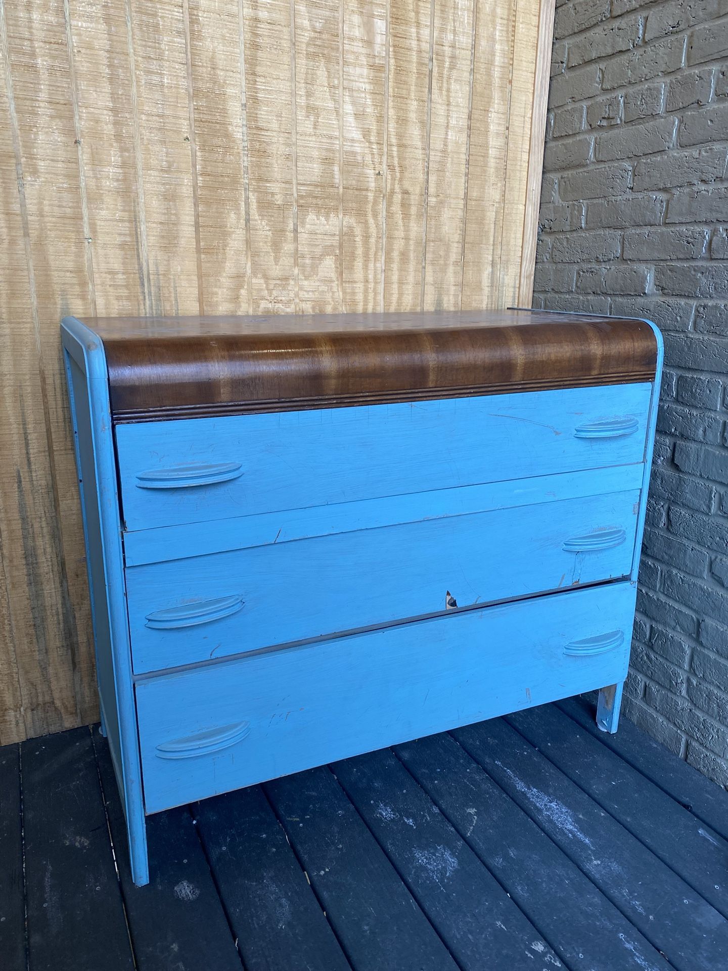MCM vintage antique early 1900s REAL WOOD made in USA Dresser