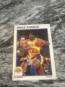 Magic Johnson LA Lakers NBA Hoops Basketball Card