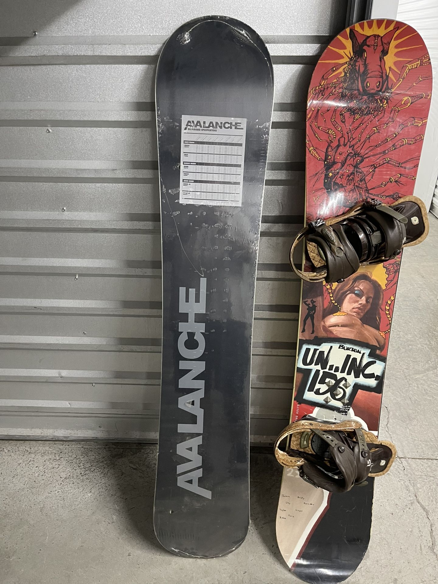 burton avalanche snowboard Burton Un..Inc 156 + Brand New Avalanche Snowboard(s) for Sale in Torrance,  CA