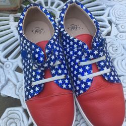 Leather Shoes With Sequins 