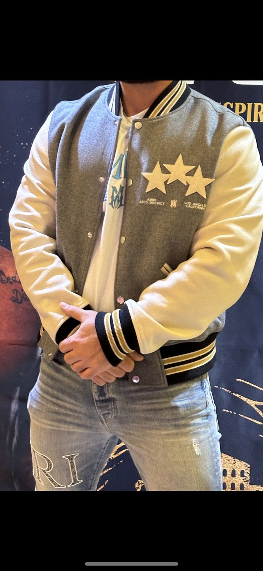 Amiri Stars Varsity Jacket (Mens X-L)