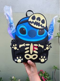 NWT - Loungefly Disney Stitch Skeleton Glow-in-the-Dark Mini Backpack – SDCC 2022 Exclusive