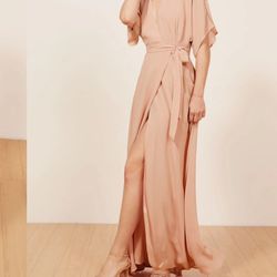Reformation Blush Wrap Dress Size M