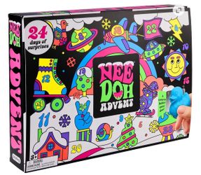 Schylling NeeDoh Advent Calendar, 24 Days of Surprise Mini Squish Sensory Toys, Children Ages 3+