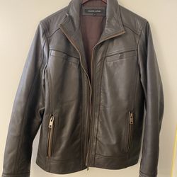 Genuine Leather - Wilsons Leather Jacket Brown Mens Small