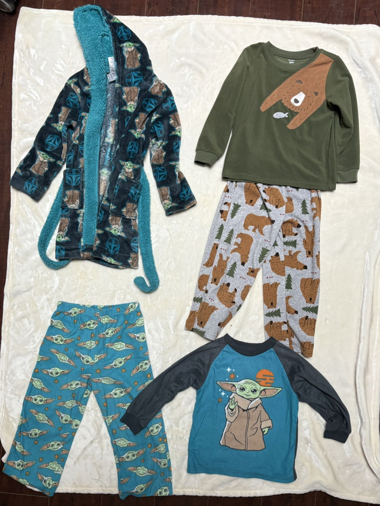 6 Sets Boys 5T Pajamas Cotton/ Flannel
