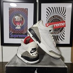 2003 Air Jordan 3 White Cement Restored - Size 12