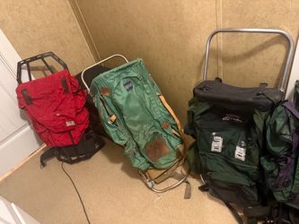 Vintage hiking bags