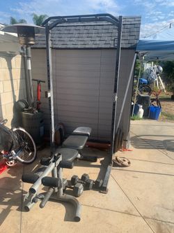 Workout equipment + punching bag