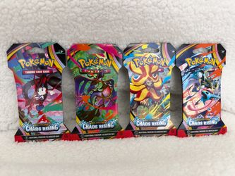 Four (4) Pokemon TCG Chaos Rising Sleeved Booster Packs