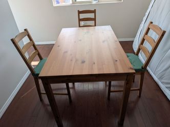 Ikea table and 4 chairs, $75 OBO