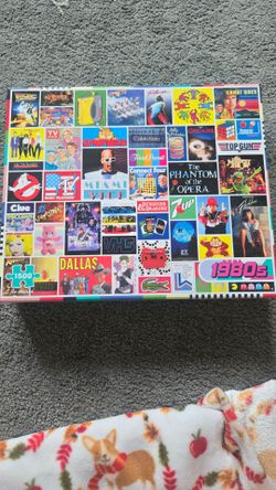 Re-marks 1980s Pop Culture Collage 1500 Piece Jigsaw Puzzle (New / Sealed)