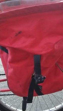 Banjo Brothers Red Backpack/Pannier Waterproof Bicycle