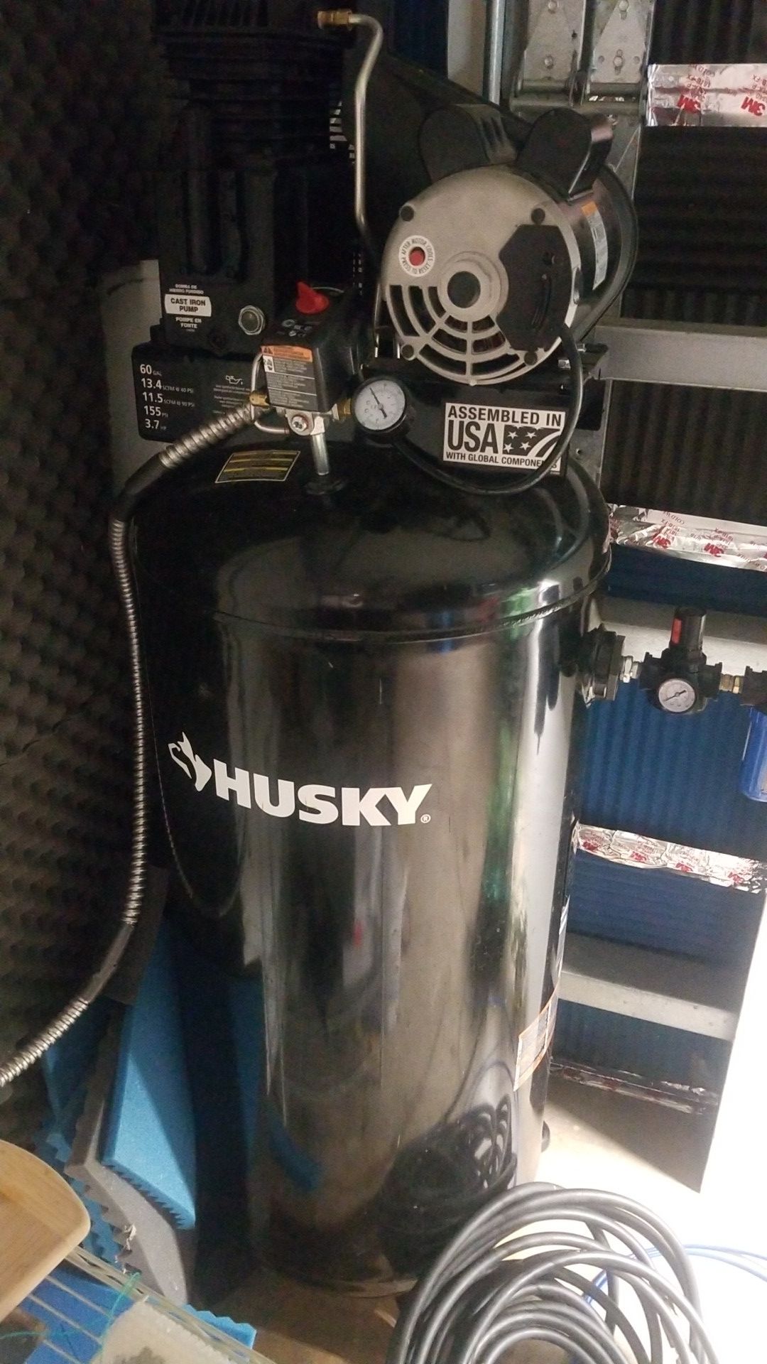 60 gal air compressor. Husky