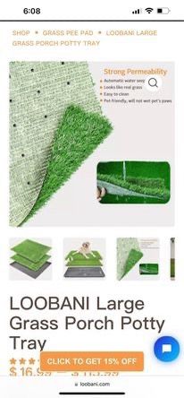 Loobani Grass Potty Pad