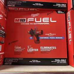 Milwaukee M18 FUEL ONE-KEY 18V Lithium-Ion Brushless Cordless 1 in. Impact Wrench with Friction Ring (Tool-Only)