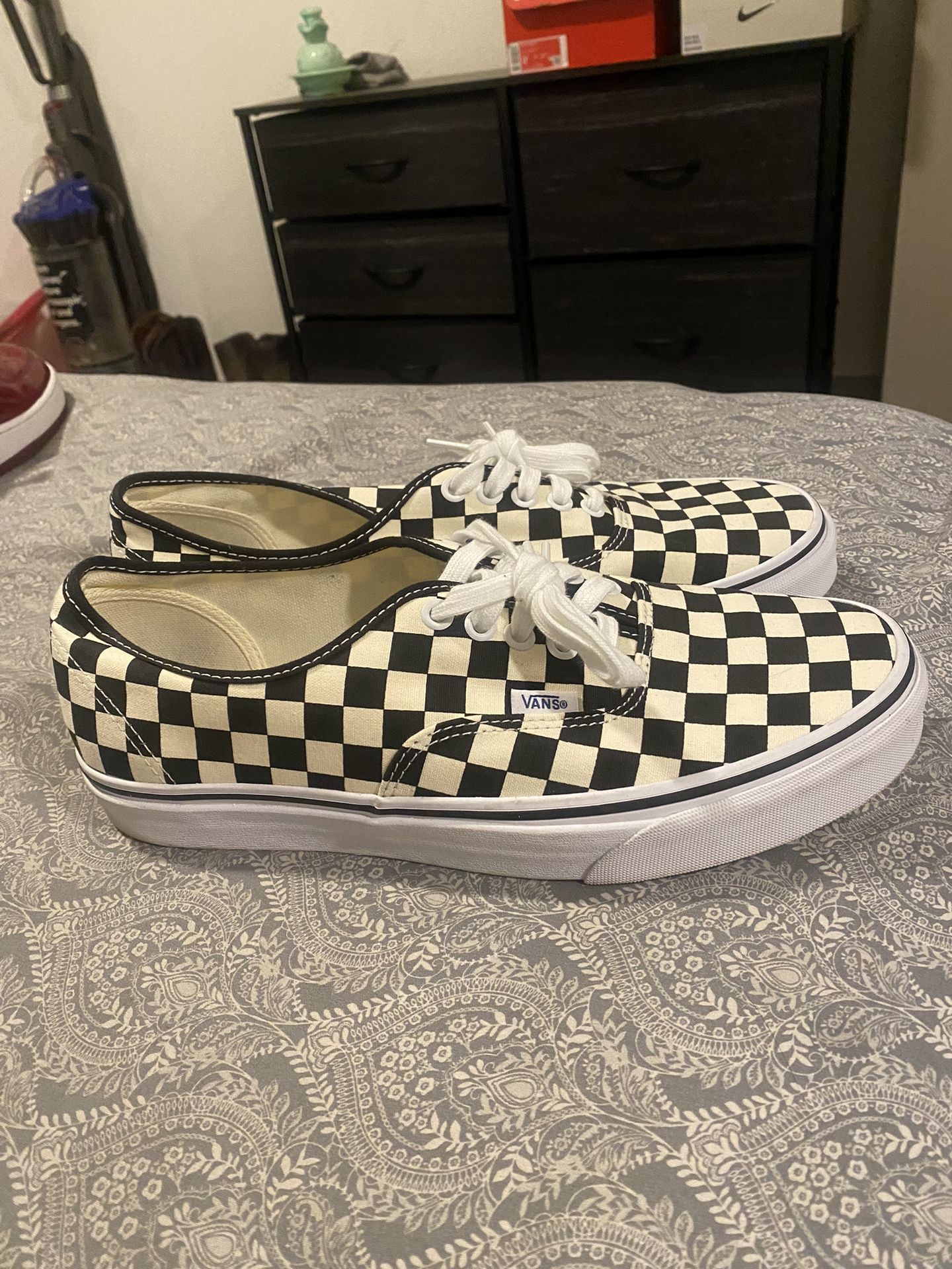 Checkered Vans Size 10 In Mens