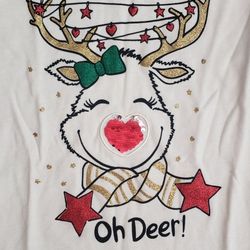 Girls xxl "OH DEER" Top New