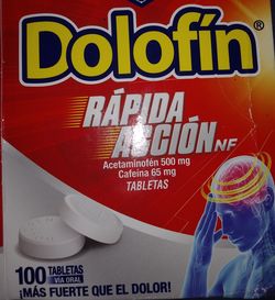 Dolofin Vitaminado Para Dolor de cabeza, oídos y muelas. El Salvador
