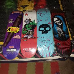 Dkg.  Zero.  Skate Decks.  Brand New. 