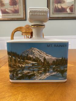 Rare, Vintage, 1974 Mt. Rainier Limited Edition Northwest Wonders Decanter