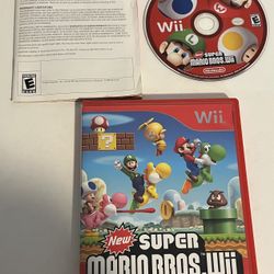 Nintendo Wii~ Super Mario Bros. Wii Complete Resurfaced Tested Working