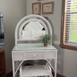 Wicker Vanity