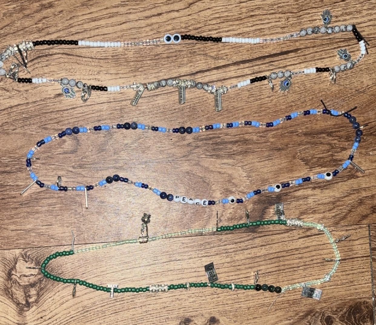 Custom made waist beads