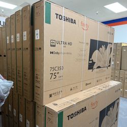 75” TOSHIBA 4K HDR SMART FIRE TV