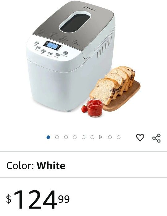 Patioer 3LB Bread Maker Machine Automatic Bread Machine with Dual Kneading Paddles 15-in-1 Breadmaker Dough Maker with Gluten Free Setting, 3 Loaf Siz