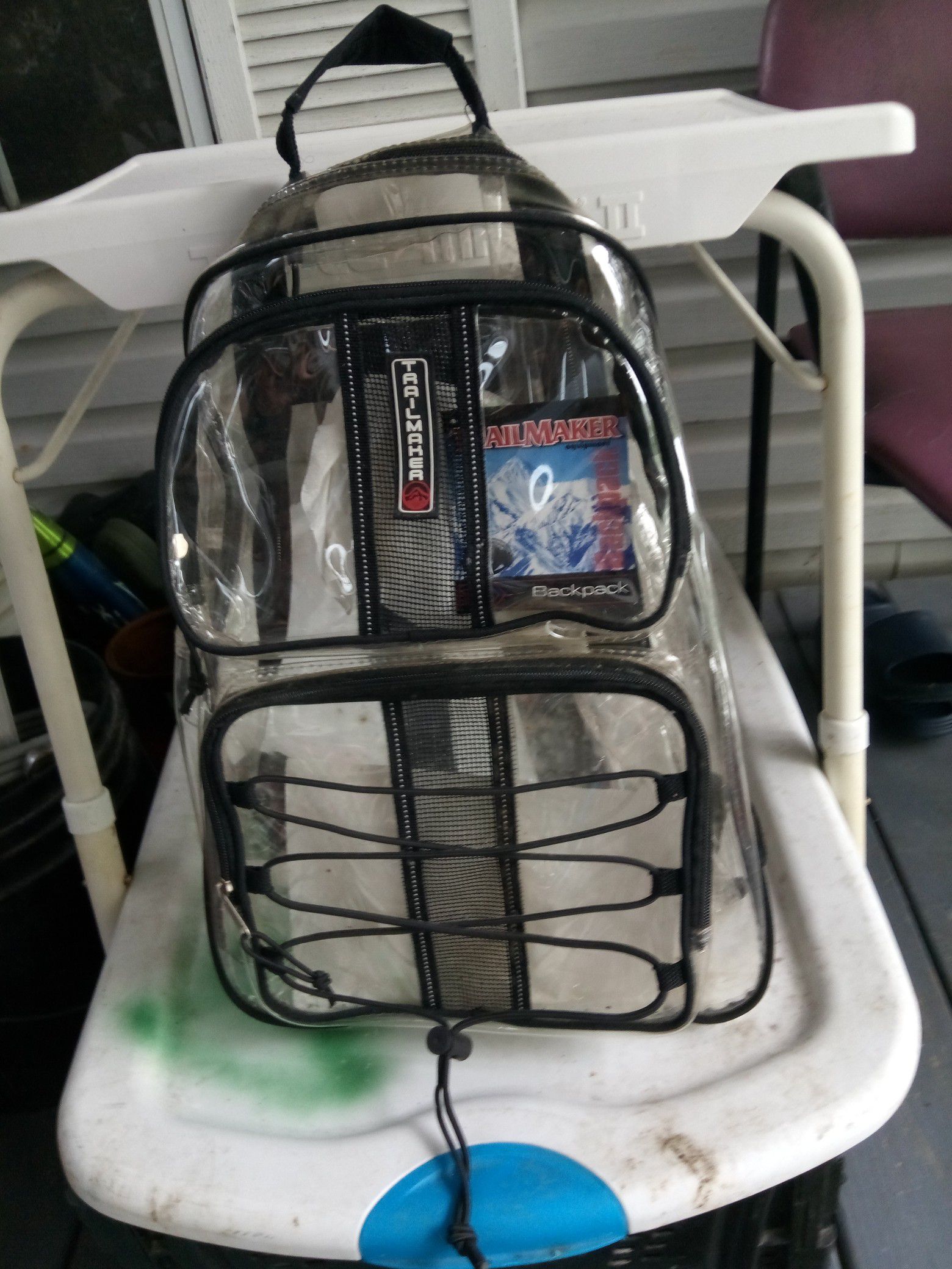 Brand New TRAILMAKER clear Backpack just in time for school
